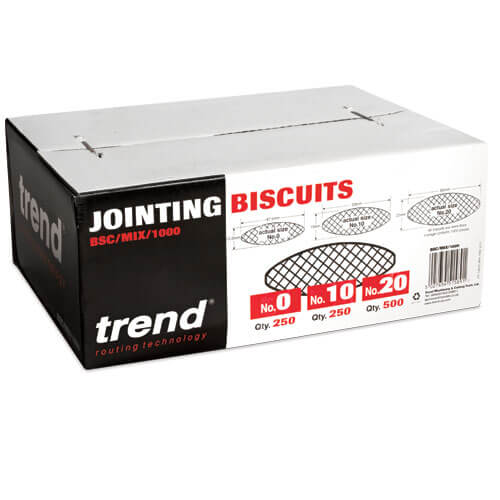 Image of Trend Wood Jointing Biscuits Assorted Pack of 1000