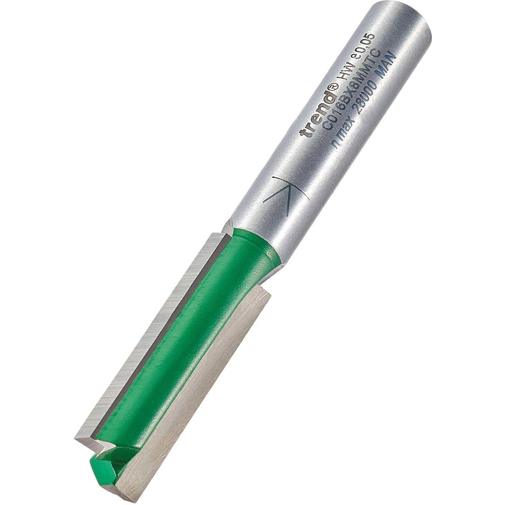 Photo of Trend Craftpro Two Flute Straight Router Cutter 10mm 32mm 8mm