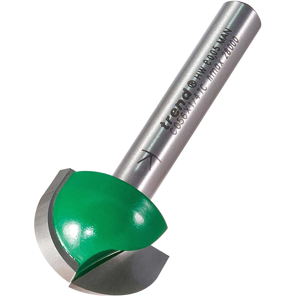 Photo of Trend Craftpro Radius Router Cutter 19.1mm 12.7mm 1/4