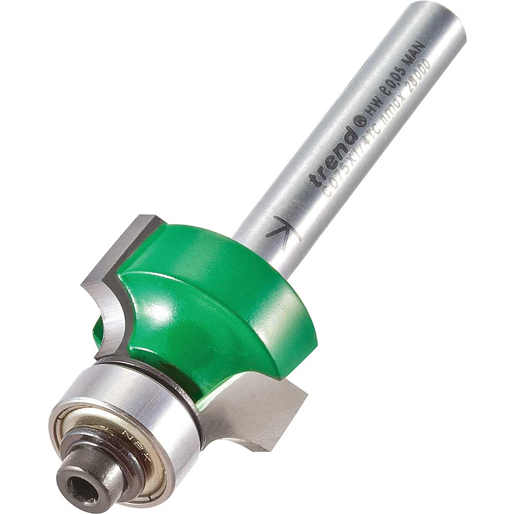 Photo of Trend Craftpro Round Over And Ovolo Router Cutter 22mm 12.7mm 1/4