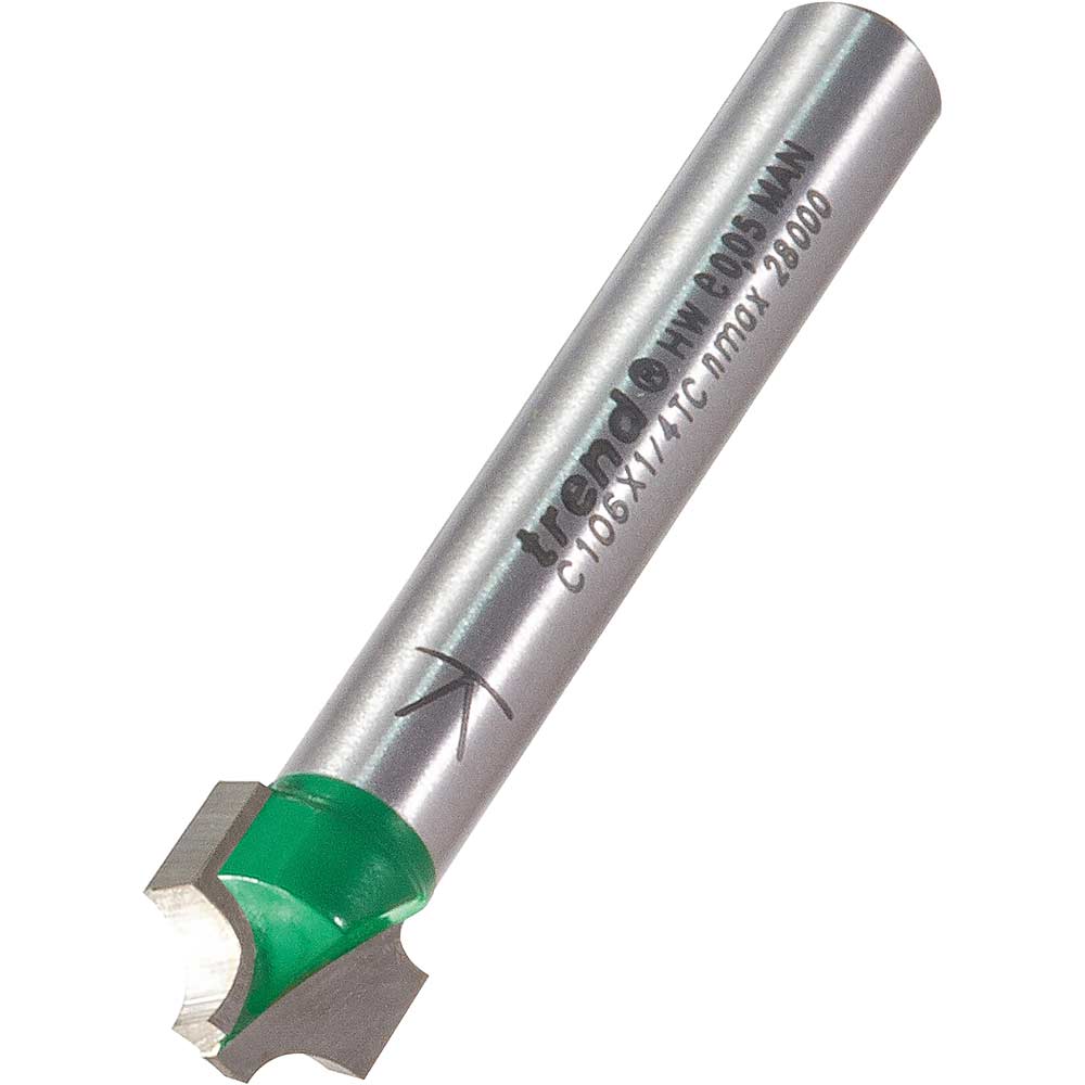 Photo of Trend Craftpro Small Ovolo Router Cutter 9.5mm 7.9mm 1/4