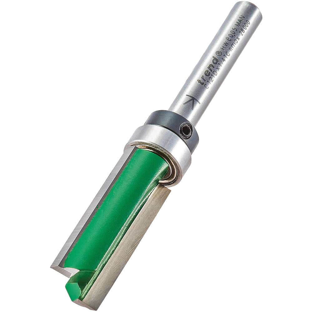 Photo of Trend Bearing Guided Template Profiler Router Cutter 12.7mm 32mm 1/4