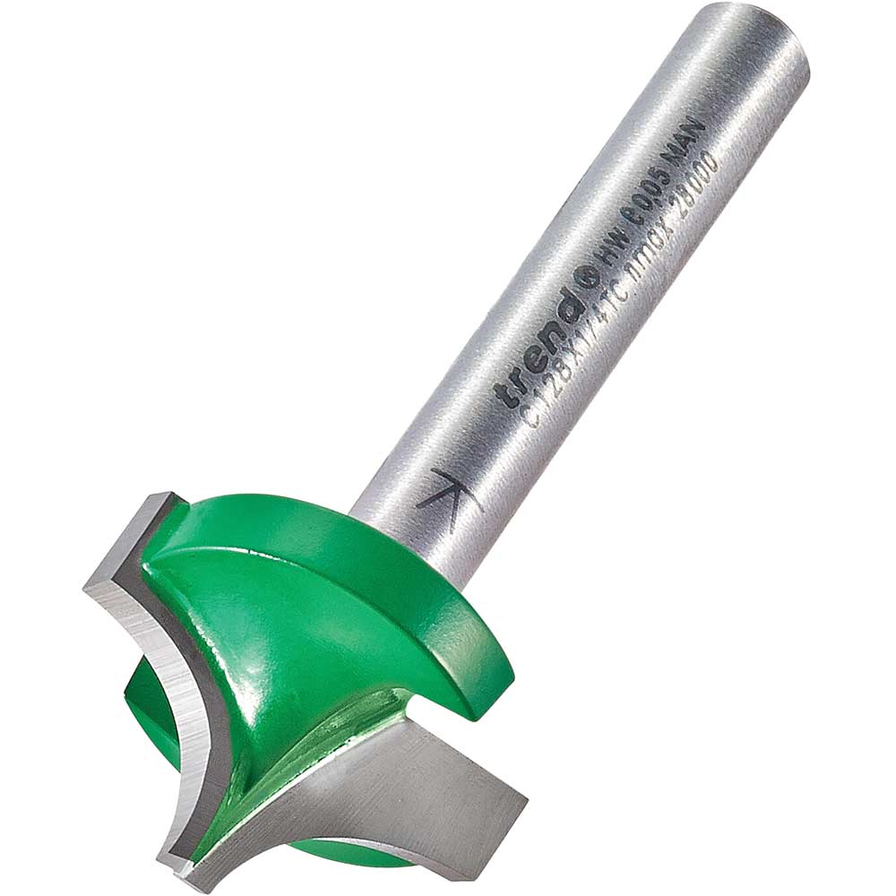 Photo of Trend Craftpro Rounding Over Router Cutter 22.2mm 15mm 1/4