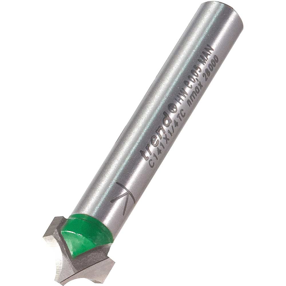Photo of Trend Craftpro Panel And Veining Router Cutter 9.5mm 7.5mmm 1/4