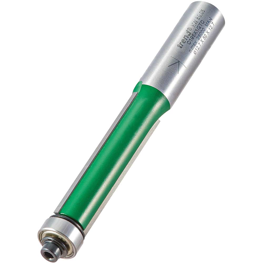 Photo of Trend Craftpro Bearing Guided Trimmer Router Cutter 12.7mm 50mm 1/2