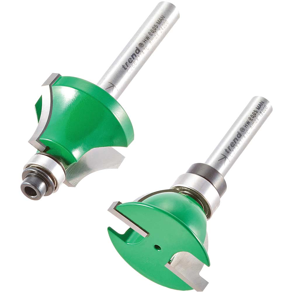 Photo of Trend Craftpro Glazing Bar Shoulder Scribe And Profile Set 31mm 17mm 1/4