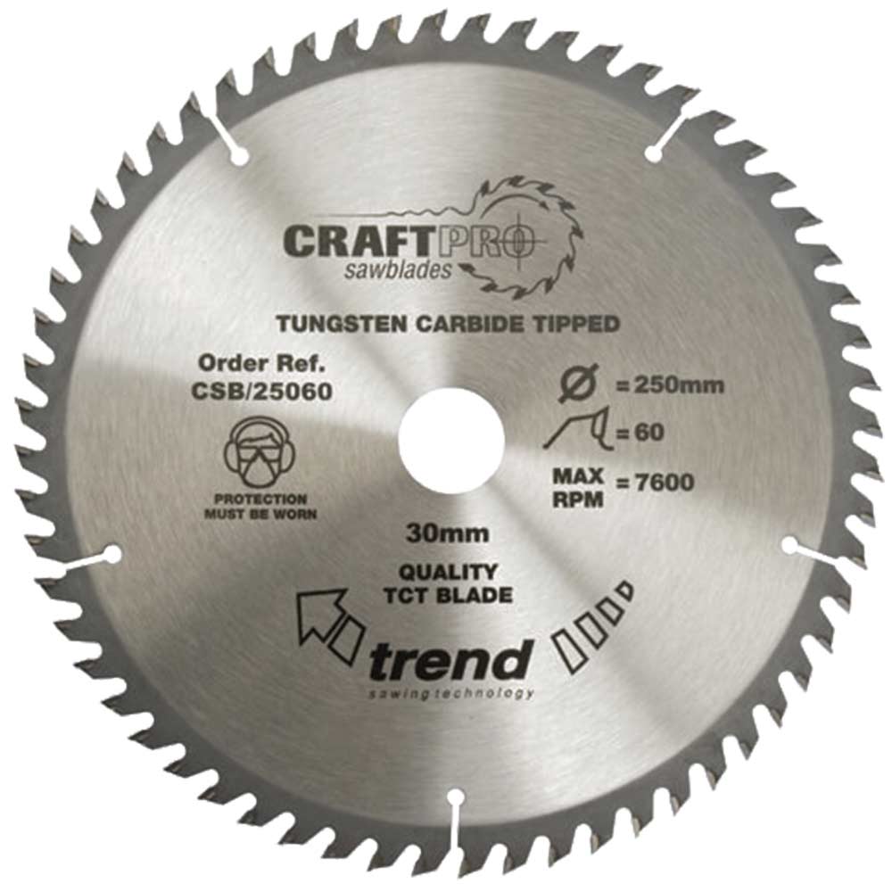 Photo of Trend Craftpro Wood Cutting Saw Blade 184mm 58t 30mm