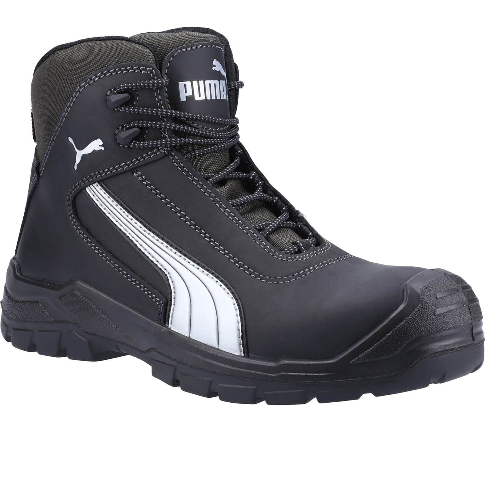 Puma Mens Safety Cascades Mid Safety Boots Black Size 10