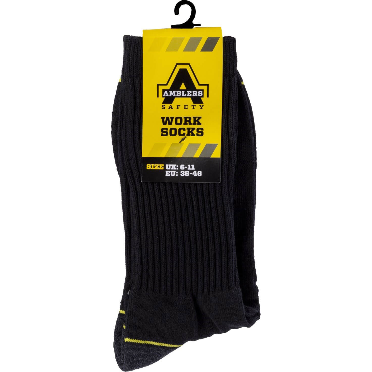 Image of Amblers Safety Heavy Duty Work Socks 3 Pack 11 - 14