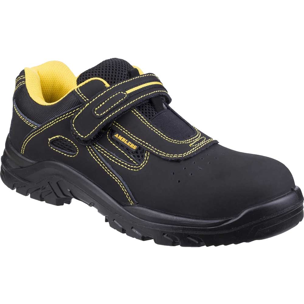 Image of Amblers Safety FS77 Breathable Touch Fastening Safety Trainer Black Size 3