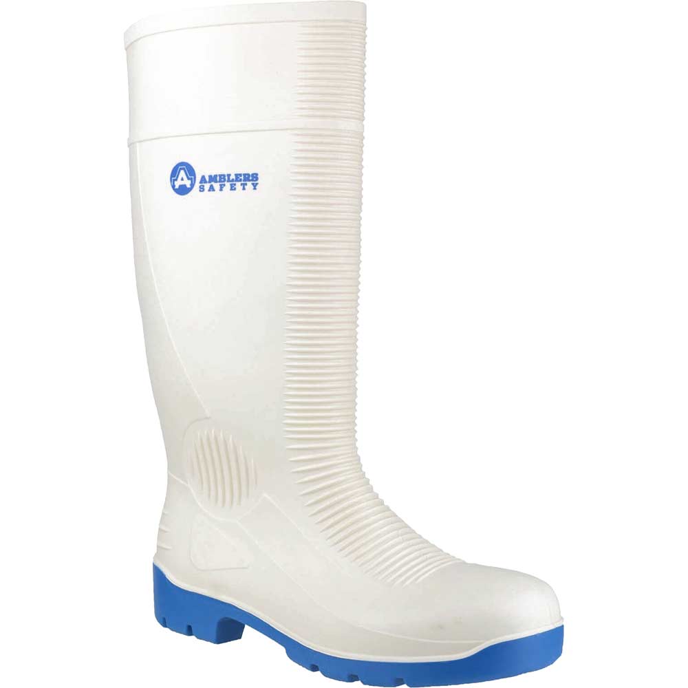 Amblers Safety FS98 Steel Toe Food Safety Wellington White Size 9