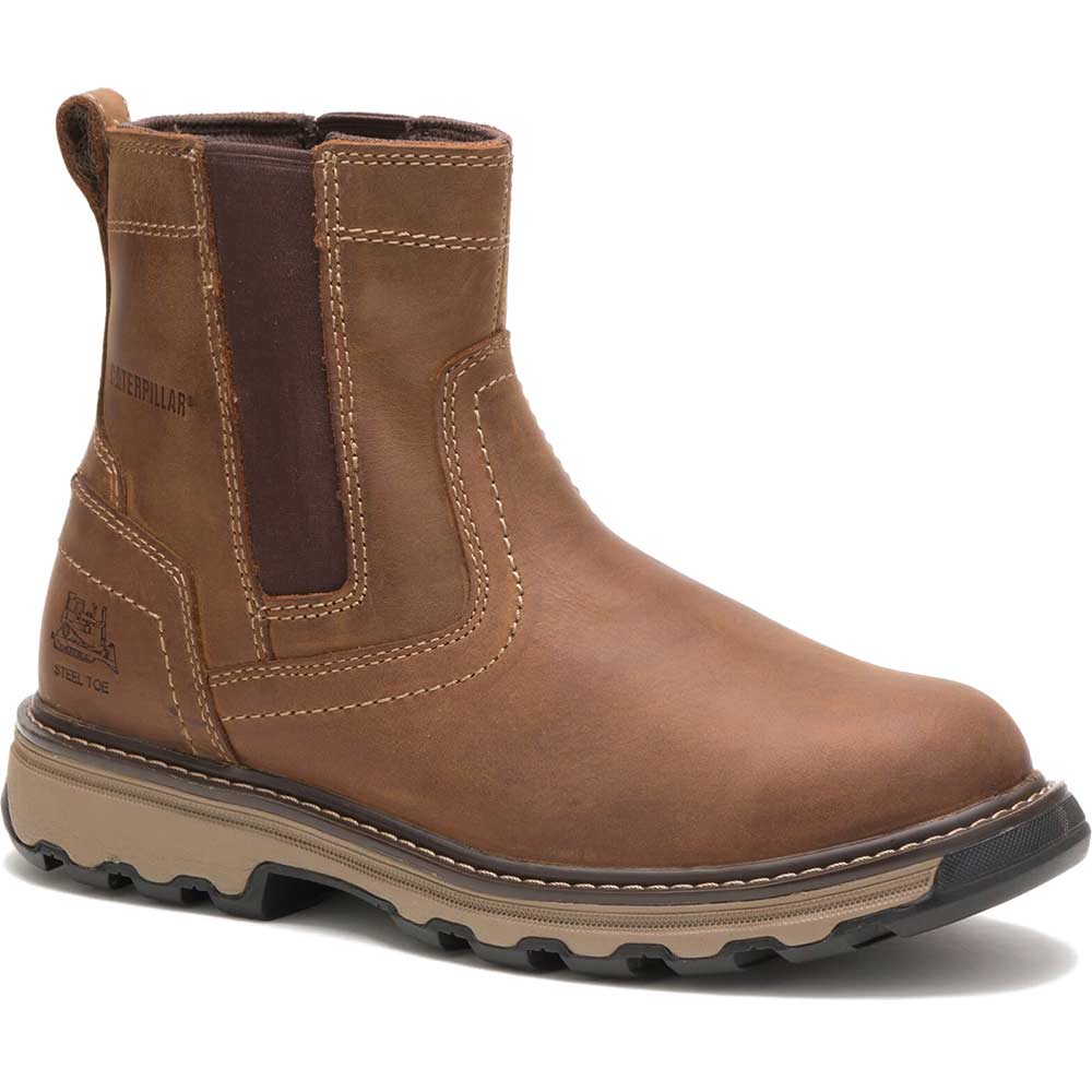 Photo of Caterpillar Mens Pelton Safety Boots Beige Size 9