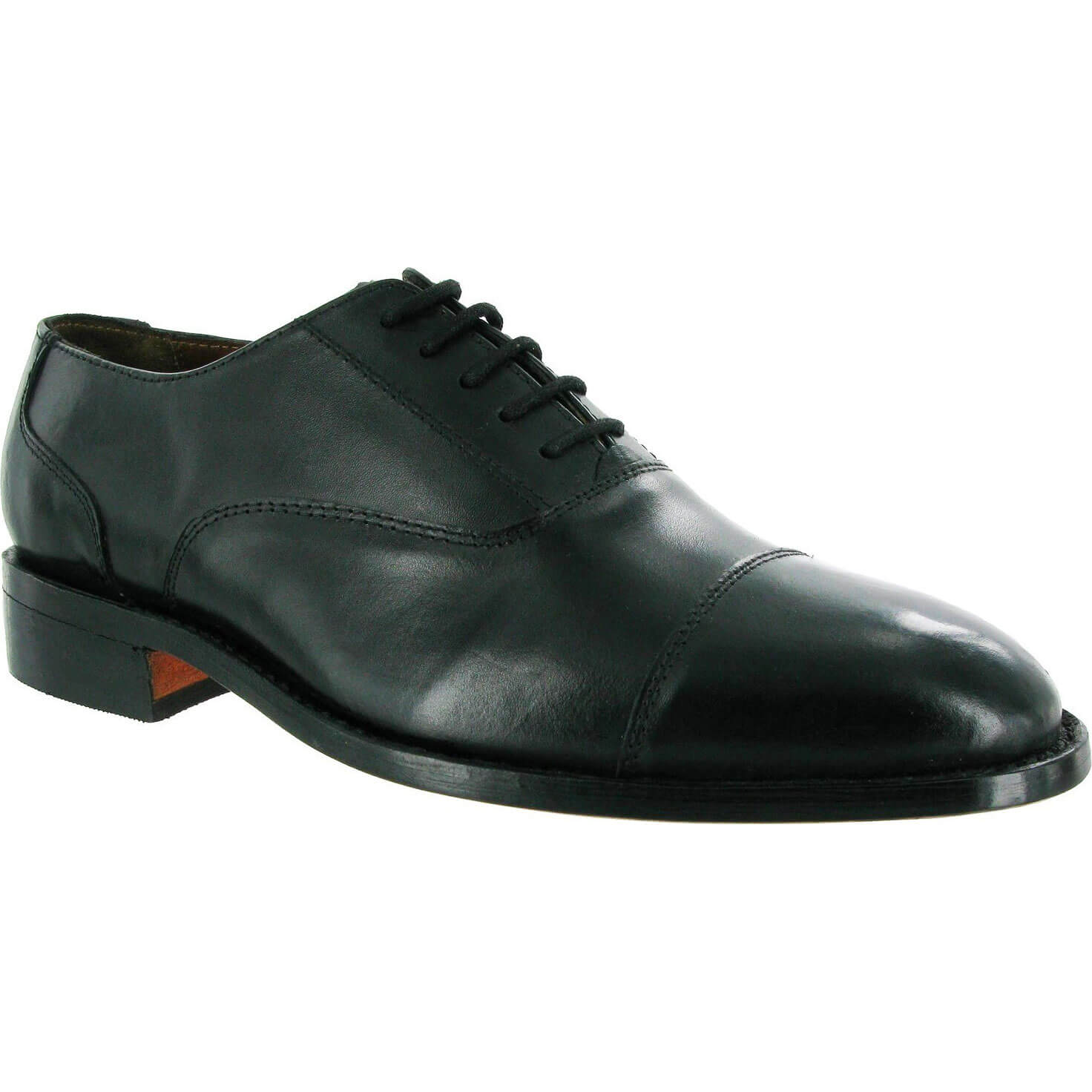Image of Amblers James Leather Soled Oxford Dress Shoe Black Size 6