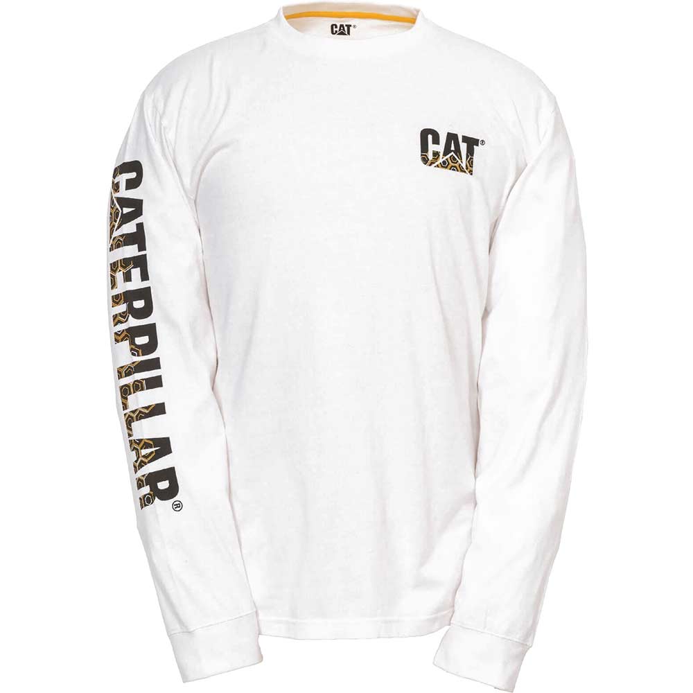 Photo of Caterpillar Mens Custom Banner T Shirt White S