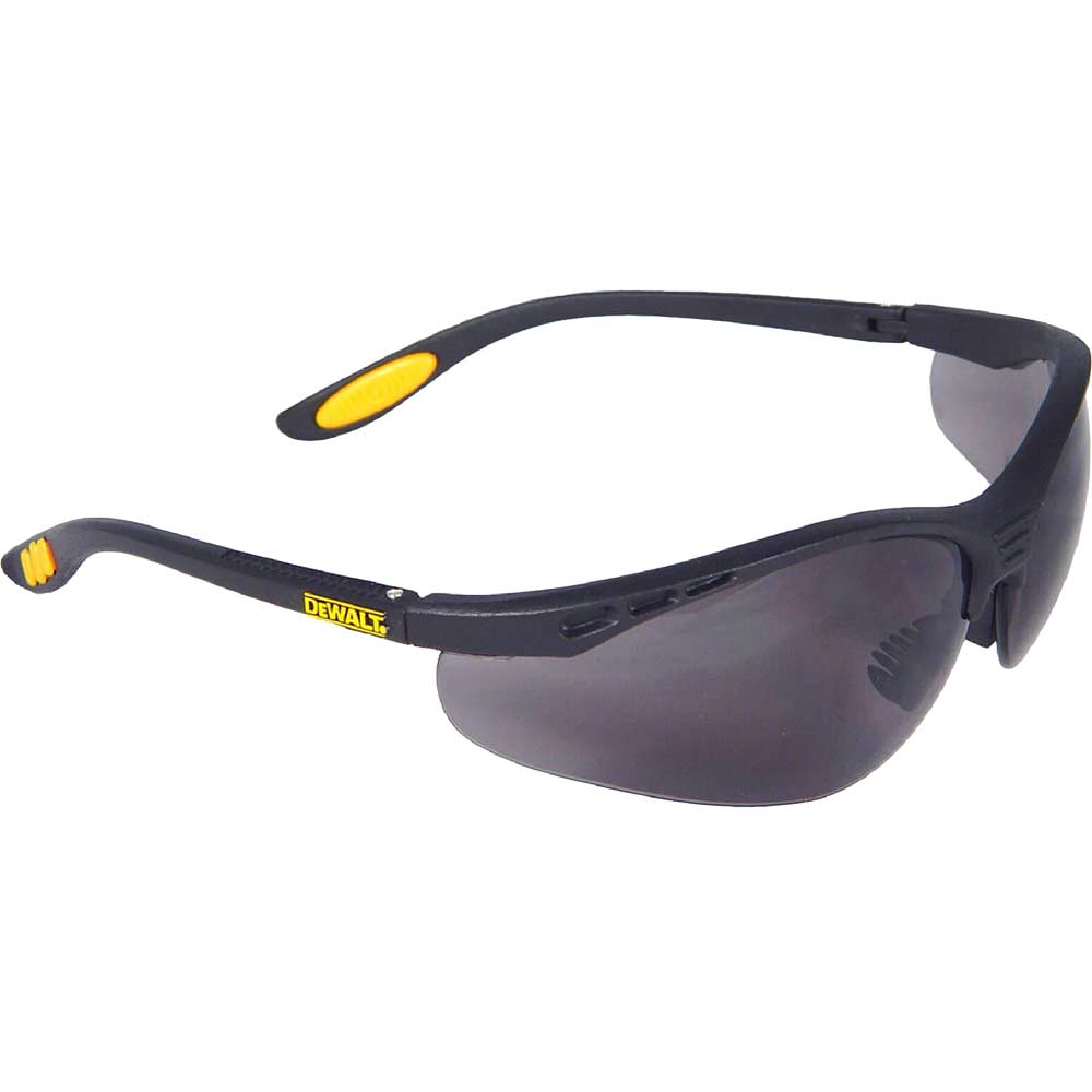 Photo of Dewalt Dpg58 Reinforcer Safety Glasses Black Charcoal