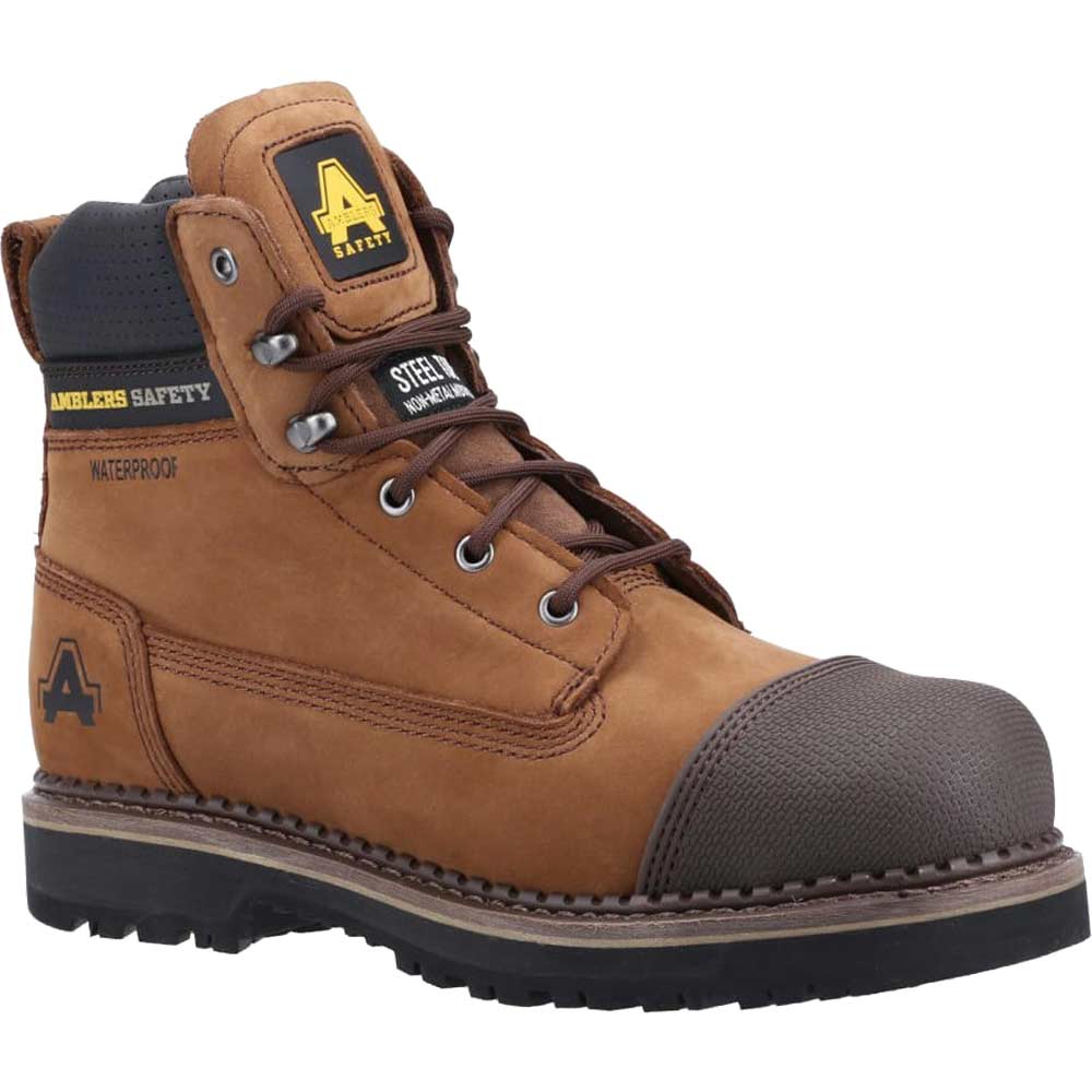 Photo of Amblers Mens Safety As233 Scuff Boots Brown Size 8