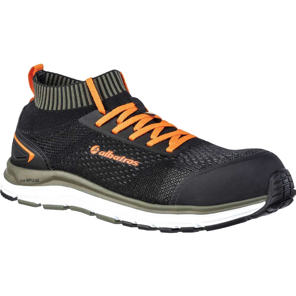 Photo of Albatros Ultimate Impulse Low Lace Up Safety Shoe Black / Olive Size 6