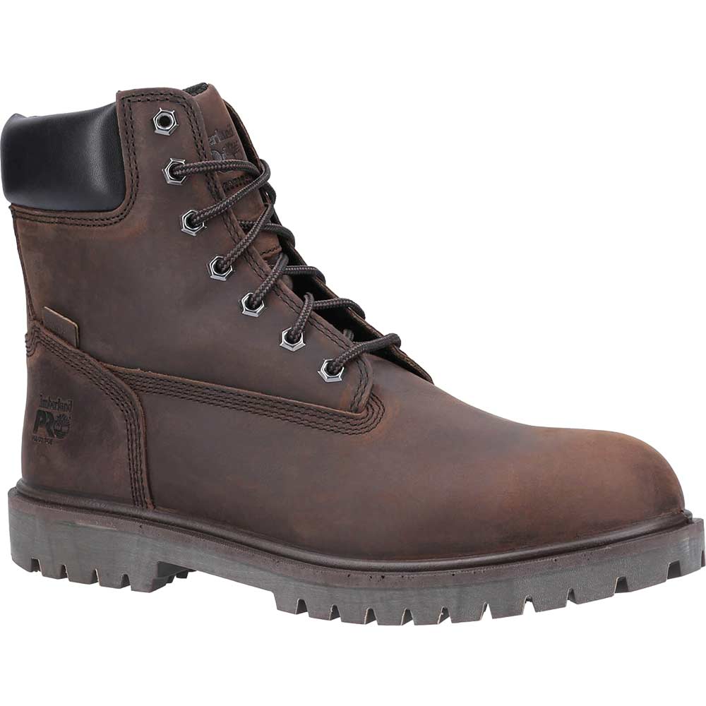 Image of Timberland Pro Iconic Safety Toe Work Boot Brown Size 6