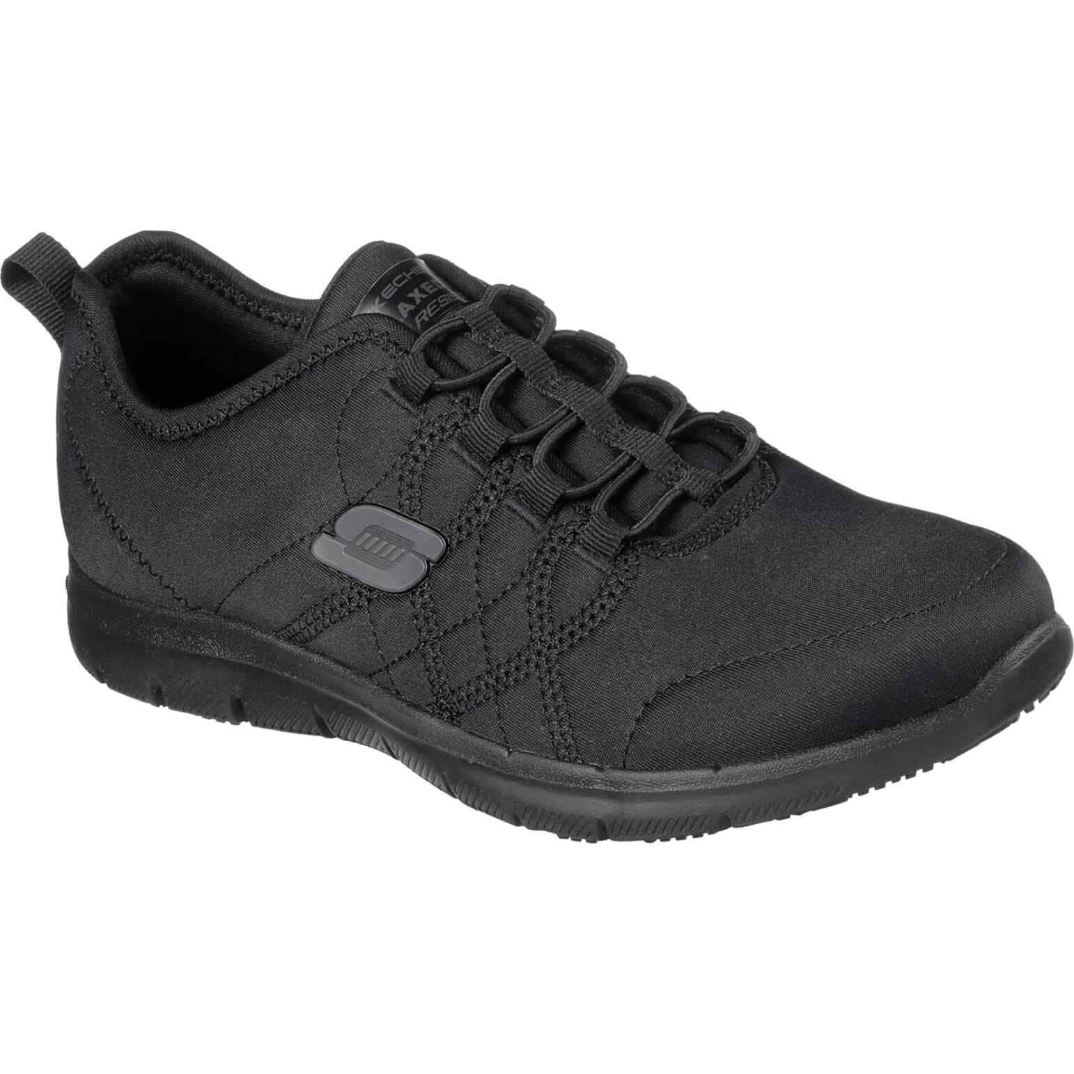 Skechers Ghenter Srelt Womens Safety Shoes Black Size 5