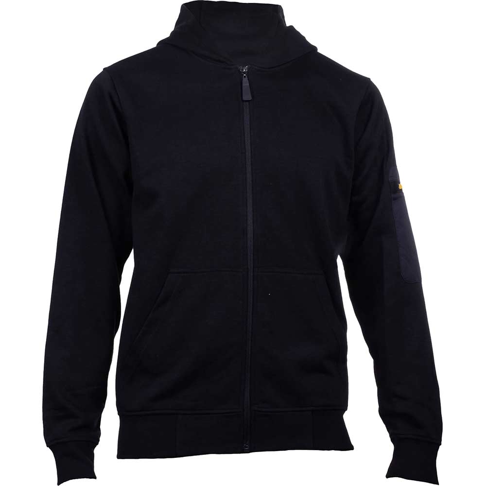 Caterpillar Mens Loopback Full Zip Hoodie Black XL