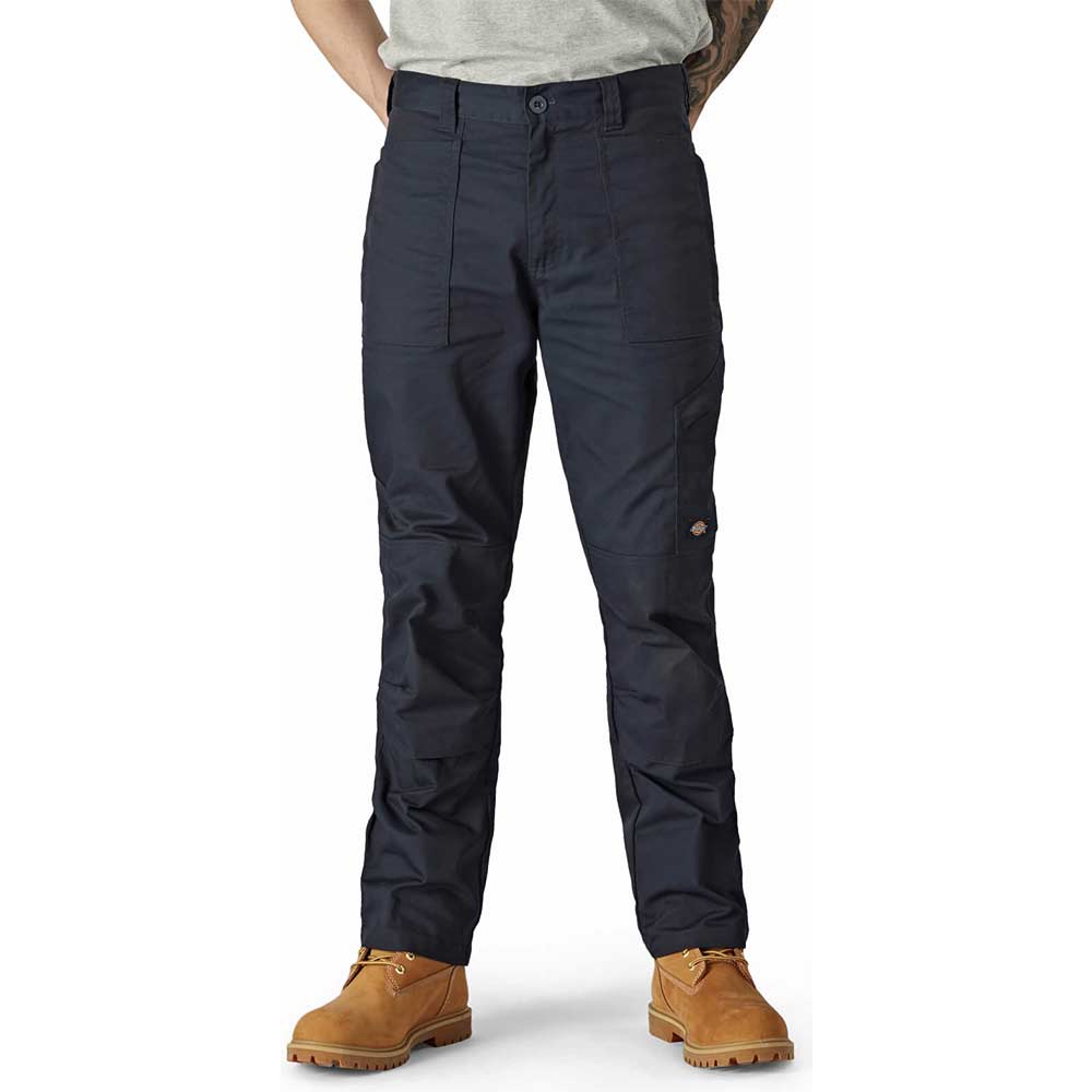 Image of Dickies Action Flex Trousers Navy Blue 30" 34"