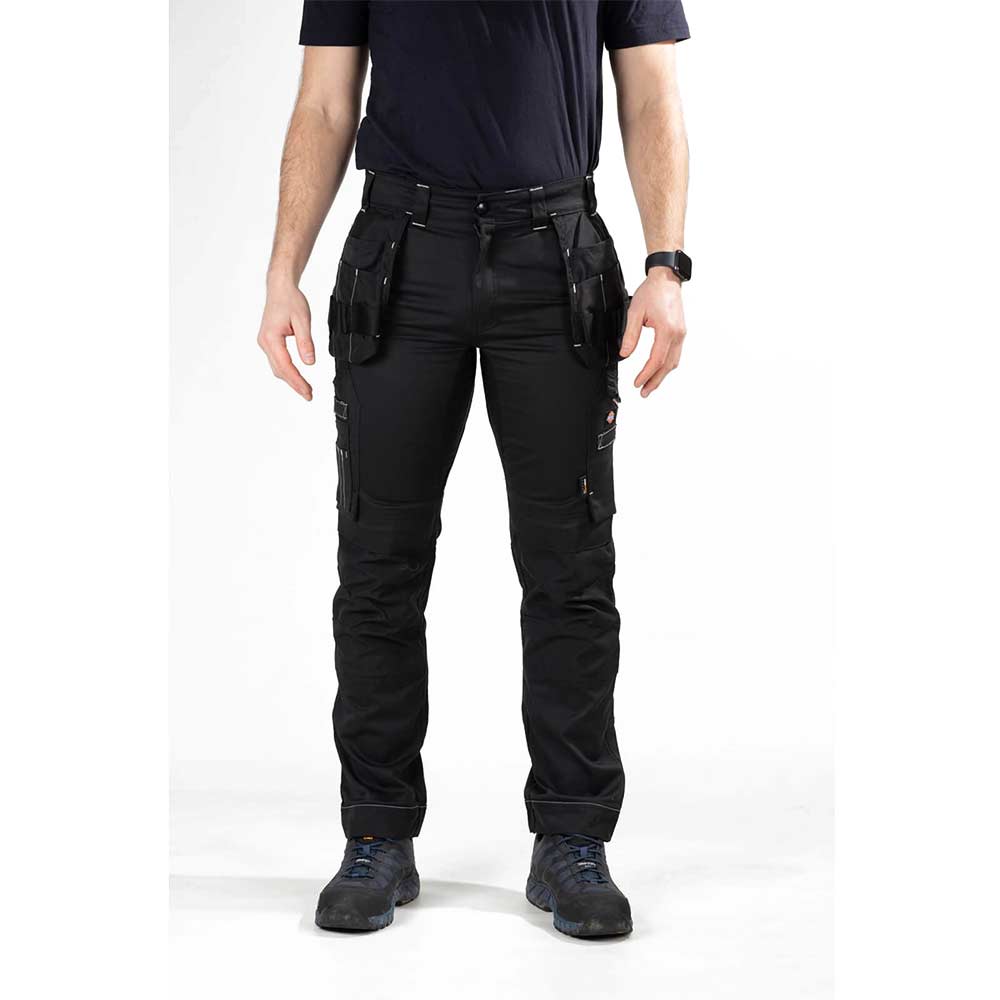 Image of Dickies Holster Universal Flex Trousers Black 30" 32"