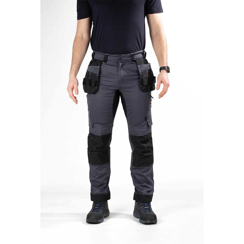 Image of Dickies Holster Universal Flex Trousers Grey / Black 30" 32"