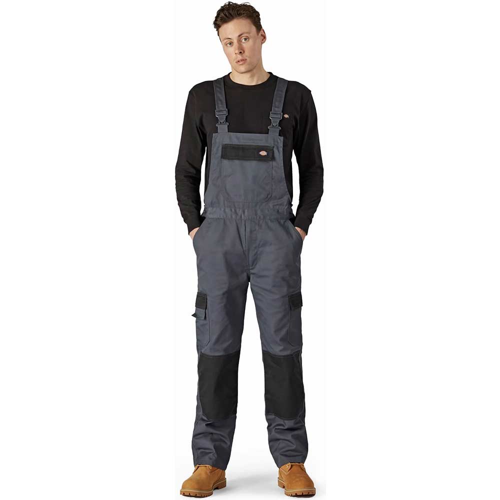 Image of Dickies Everyday Bib And Brace Grey / Black S