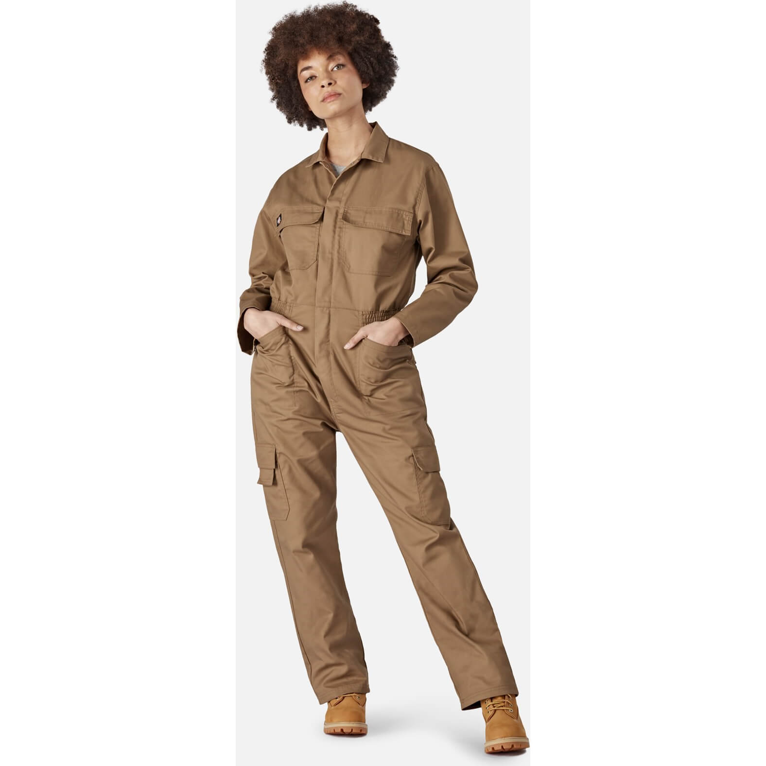 Dickies Womens Everyday Coverall Khaki L