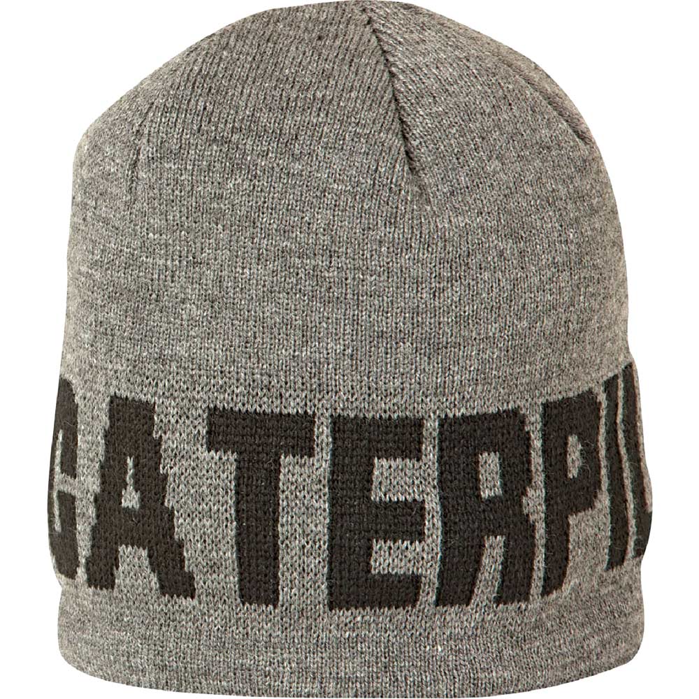 Photo of Caterpillar Branded Beanie Cap Grey One Size