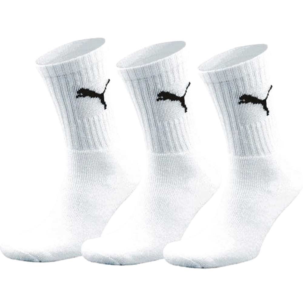 Image of Puma Sports Crew Sock White 9 - 11 Pack of 3