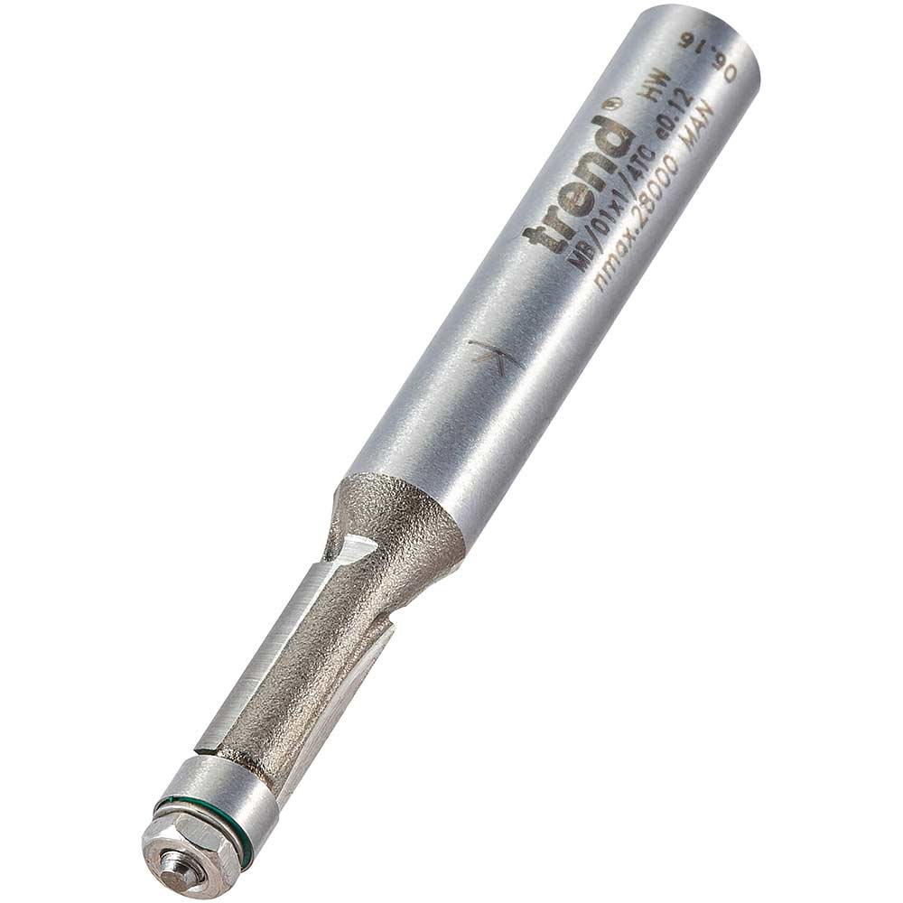 Photo of Trend Mini Bearing Guided Flush Trimmer Router Cutter 4.8mm 11mm 1/4