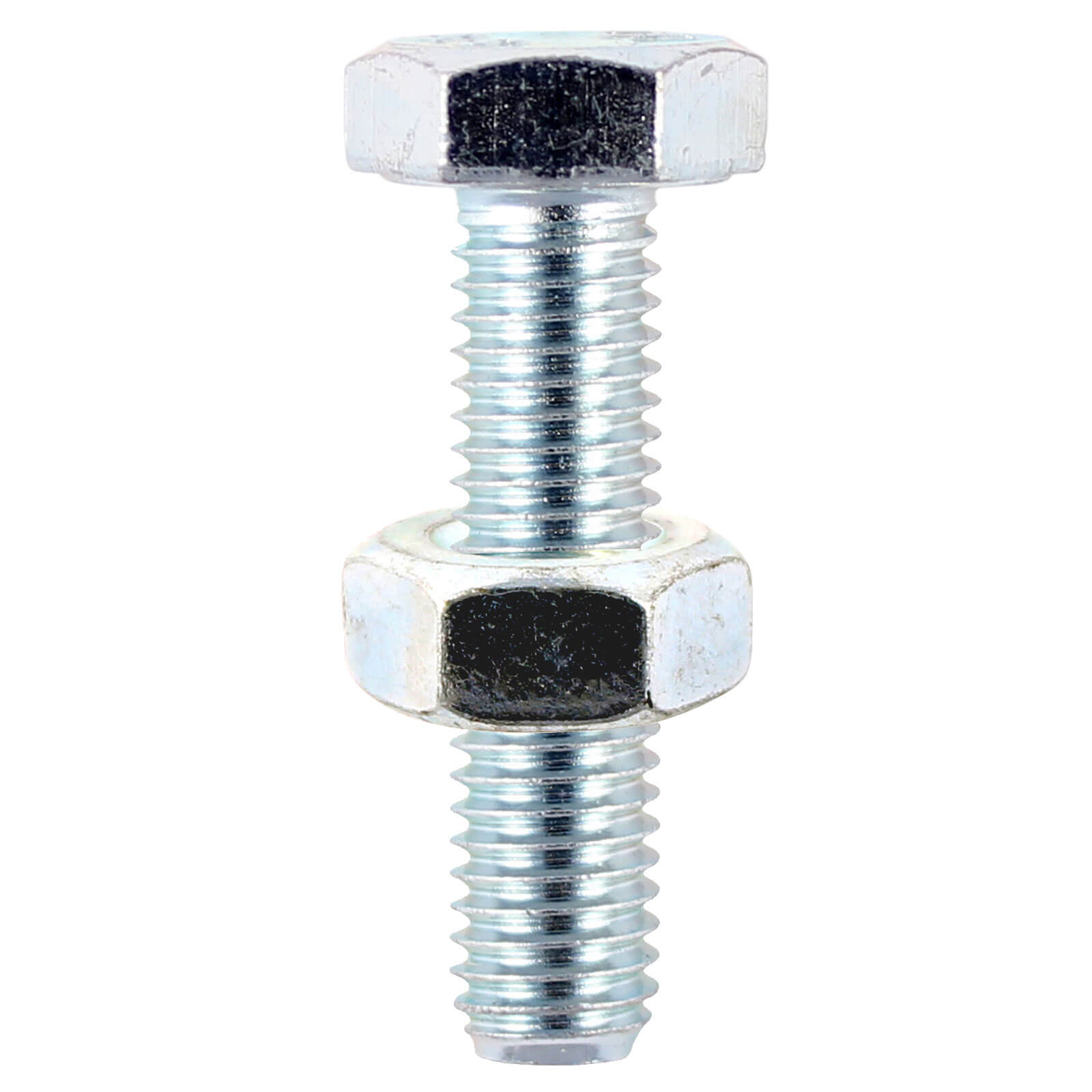 Hexagon Set Screw and Nuts Stainless Steel M10 25mm Pack of 2