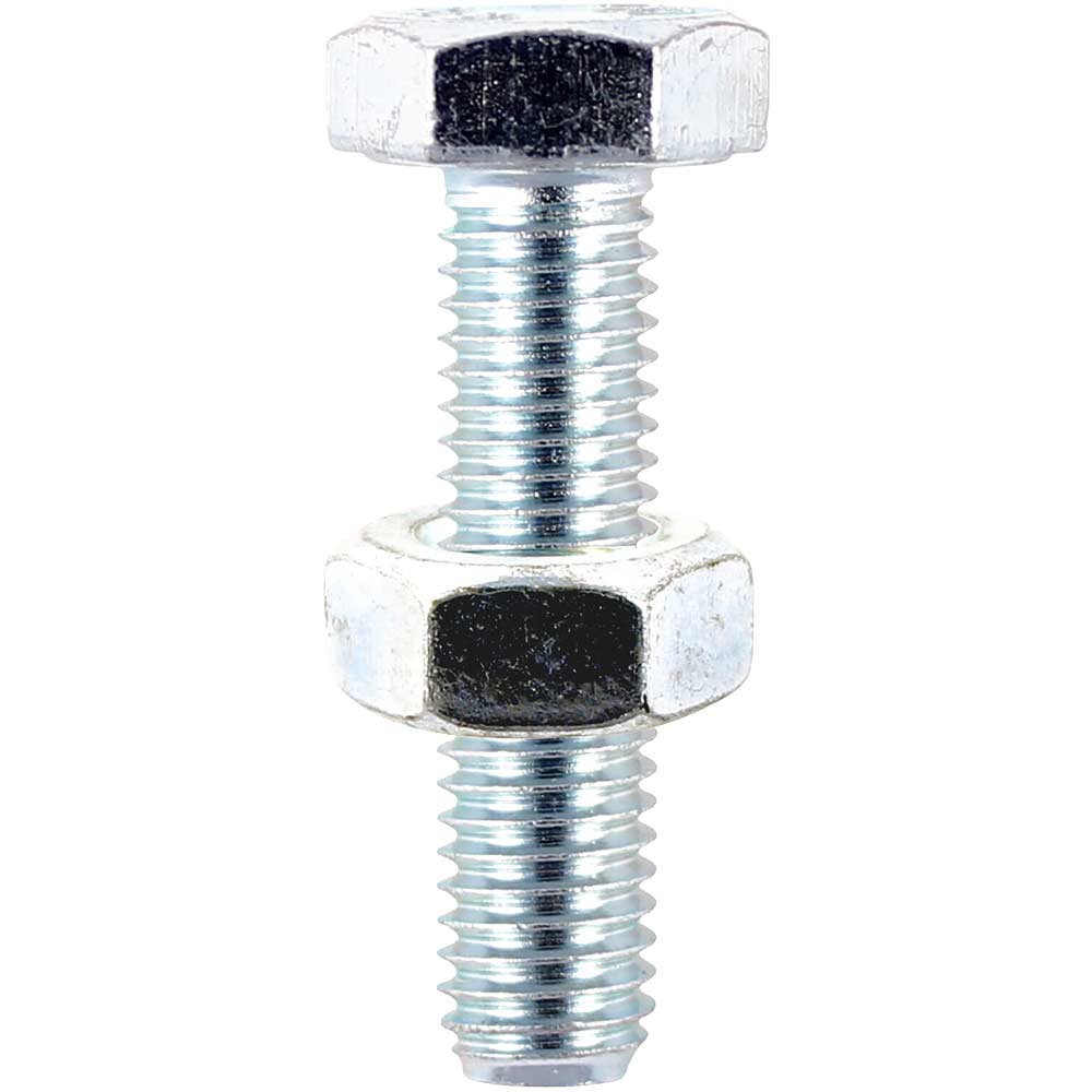 Hexagon Set Screw and Nuts Stainless Steel M10 50mm Pack of 2