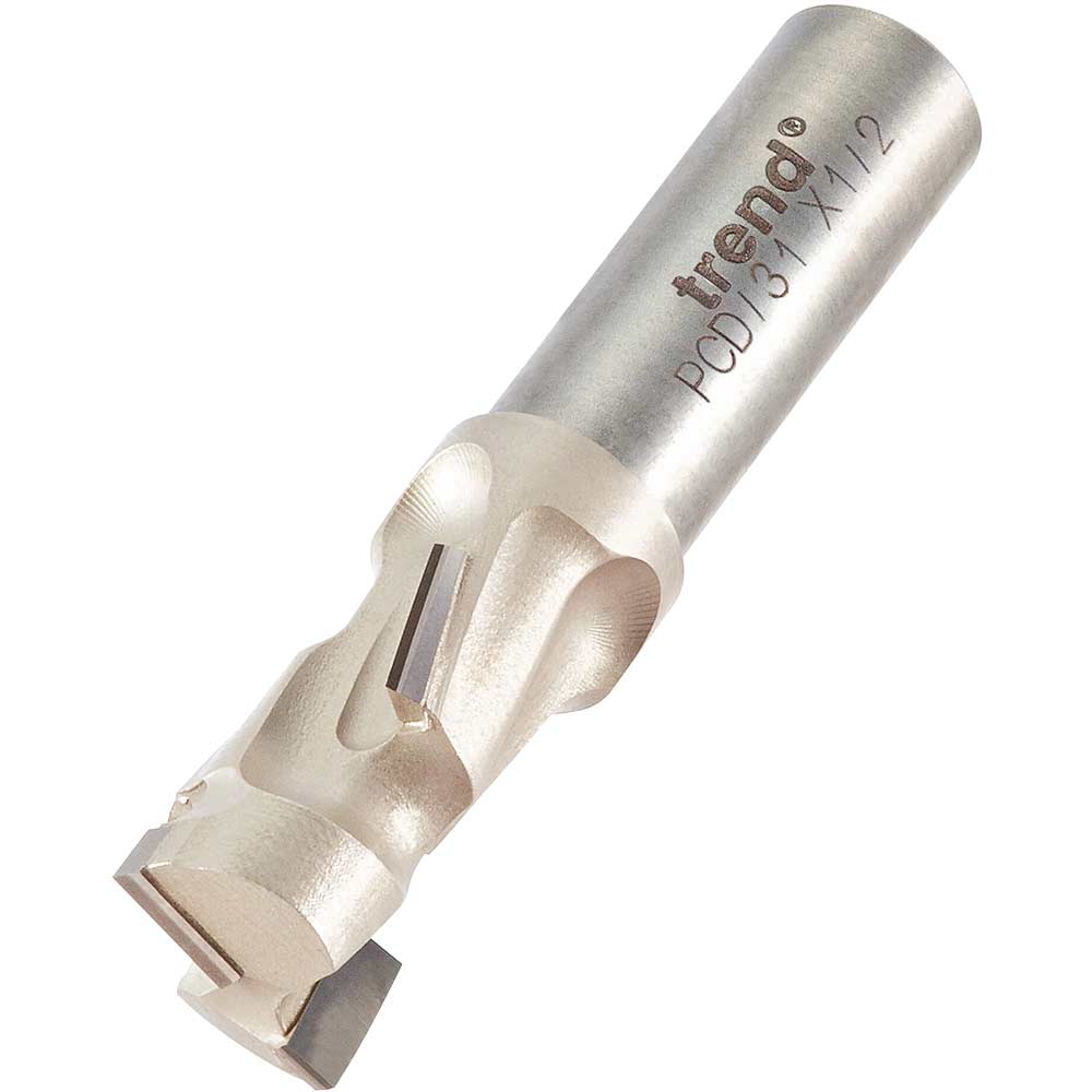 Photo of Trend Pcd Serviceable Chipboard Router Cutter 15.9mm 25.4mm 1/2