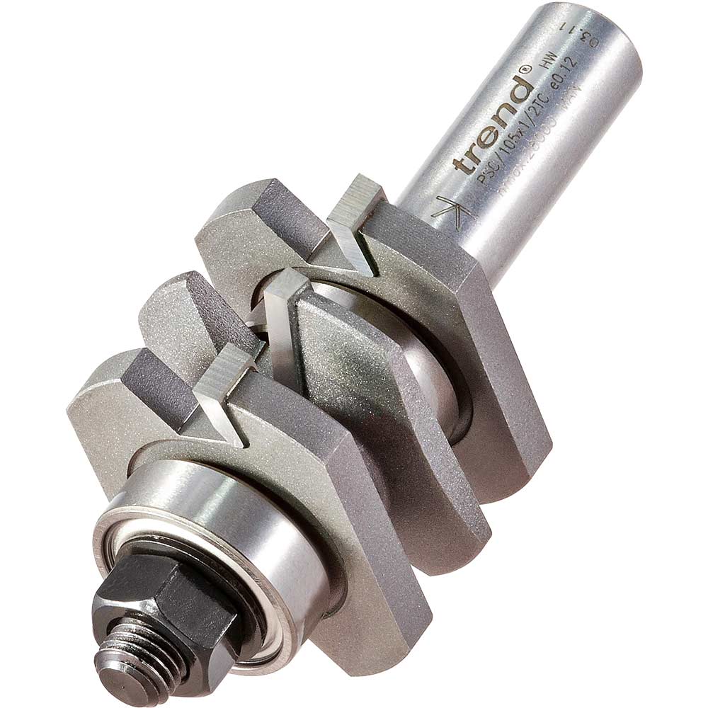 Photo of Trend Easyset Bearing Guided Raised Bevel Combination Set 41mm 11mm 1/2