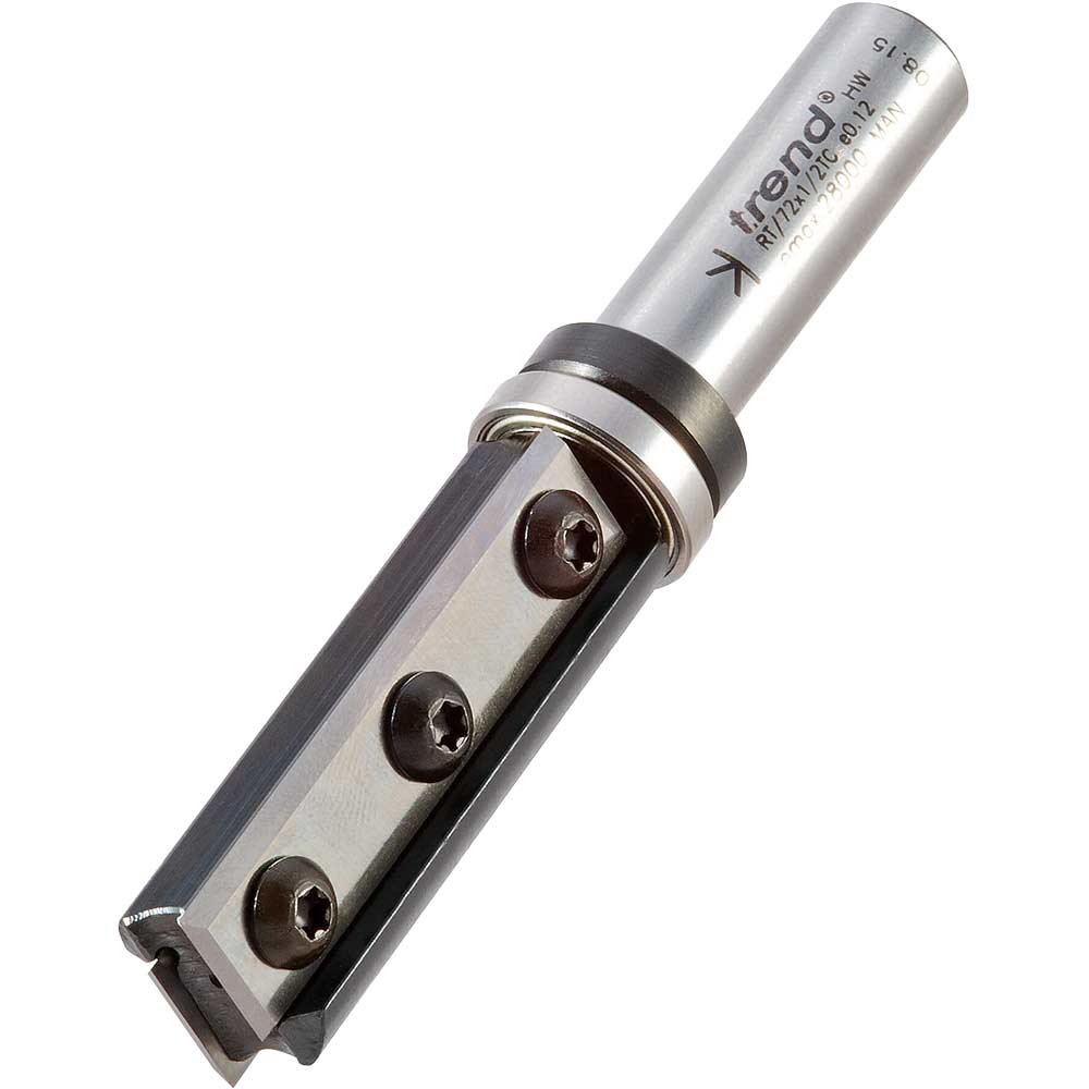 Photo of Trend Rota-tip Two Flute Template Profiler Router Cutter 19.1mm 50mm 1/2