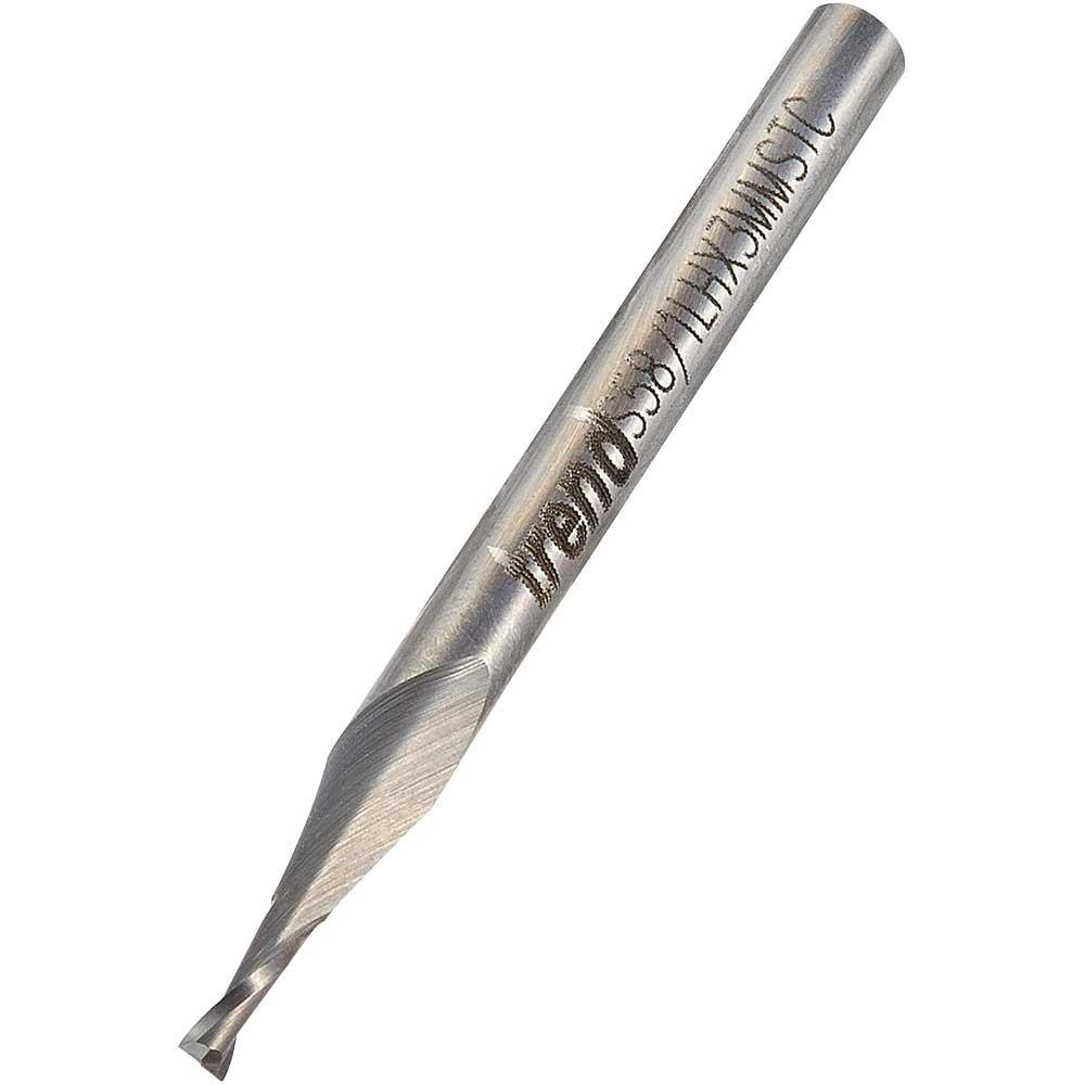 Photo of Trend Plastics And Engraving Mini Spiral Downcut Router Cutter 1.5mm 5mm 3mm