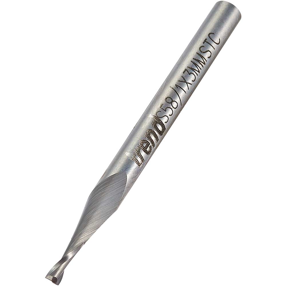 Photo of Trend Plastic And Engraving Mini Spiral Upcut Router Cutter 1.5mm 5mm 3mm