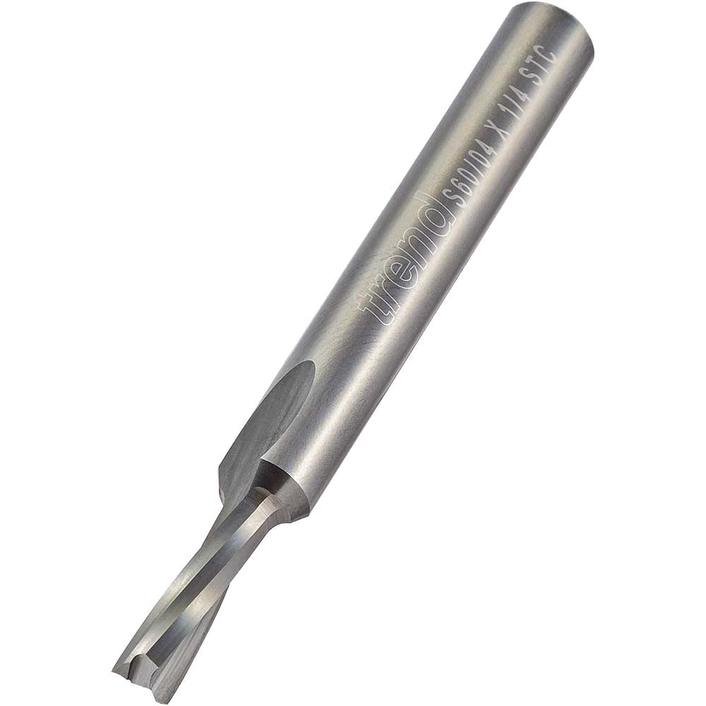 Photo of Trend Acrylic Spiral Upcut Router Cutter 4mm 14mm 1/4