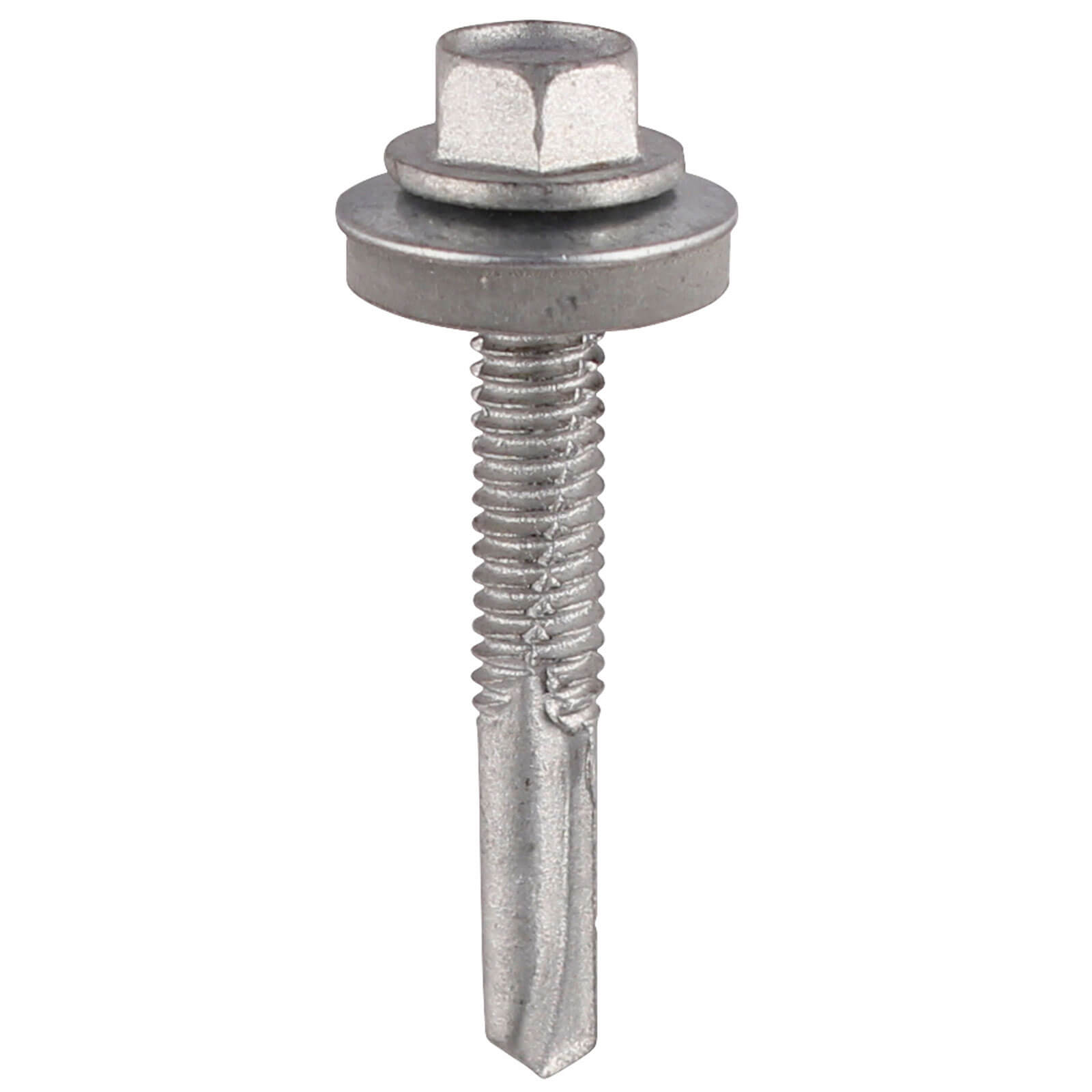Image of Hex Head Self Drill Screws for Heavy Section Steel EPDM Washers 5.5mm 38mm Pack of 100