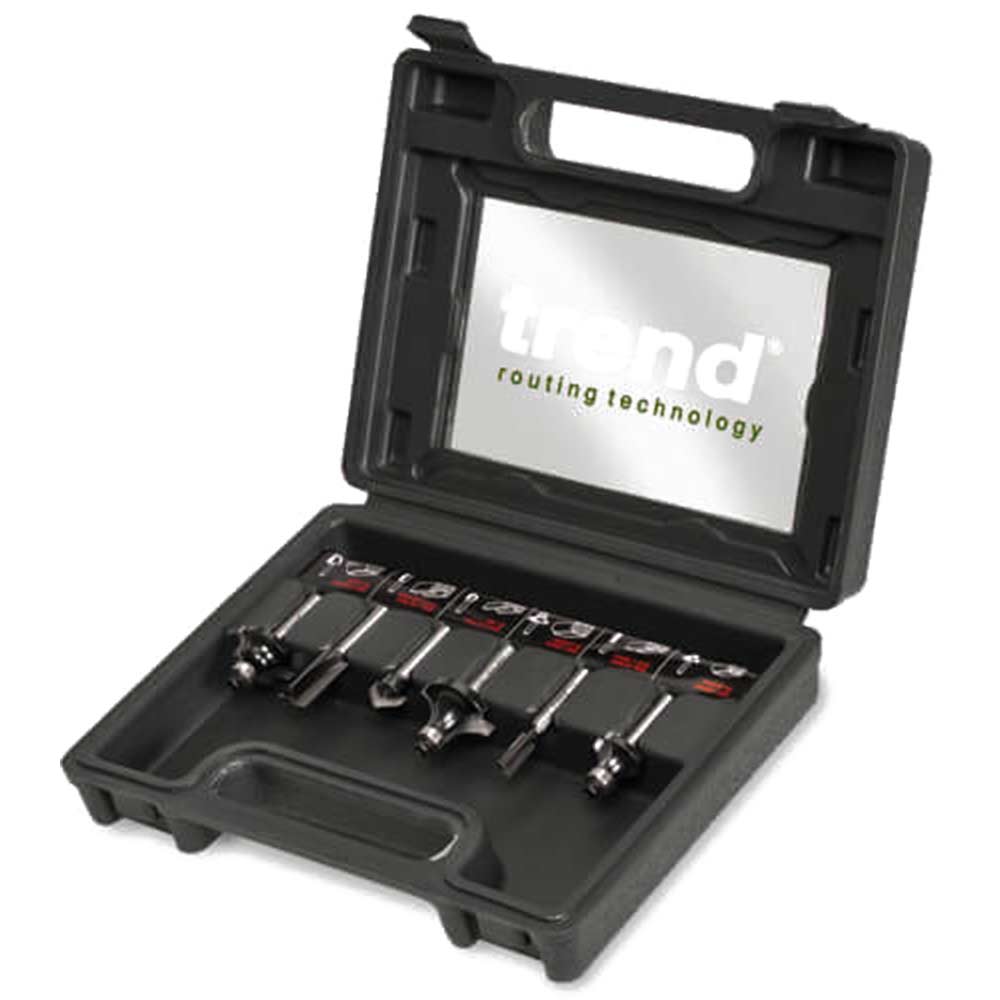 Photo of Trend 6 Piece 1/4 Shank Router Cutter Starter Set