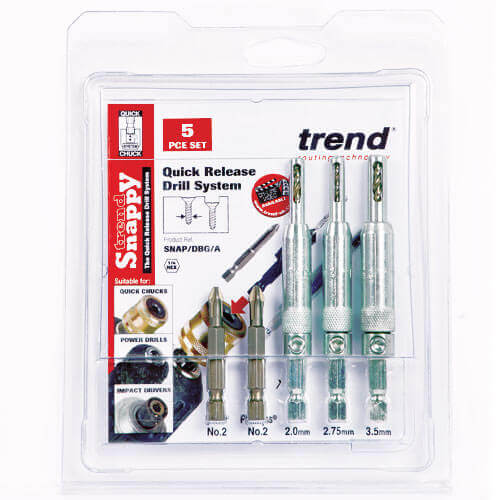Photo of Trend Snappy 5 Piece Drill Bit Guide