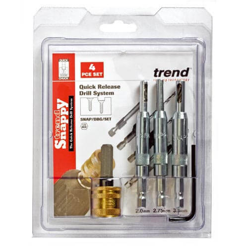 Image of Trend Snappy 3 Piece Drill Bit Guide Set