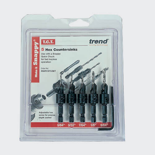 Photo of Trend Snappy 5 Piece Tct Drill Countersink For Wood Screws
