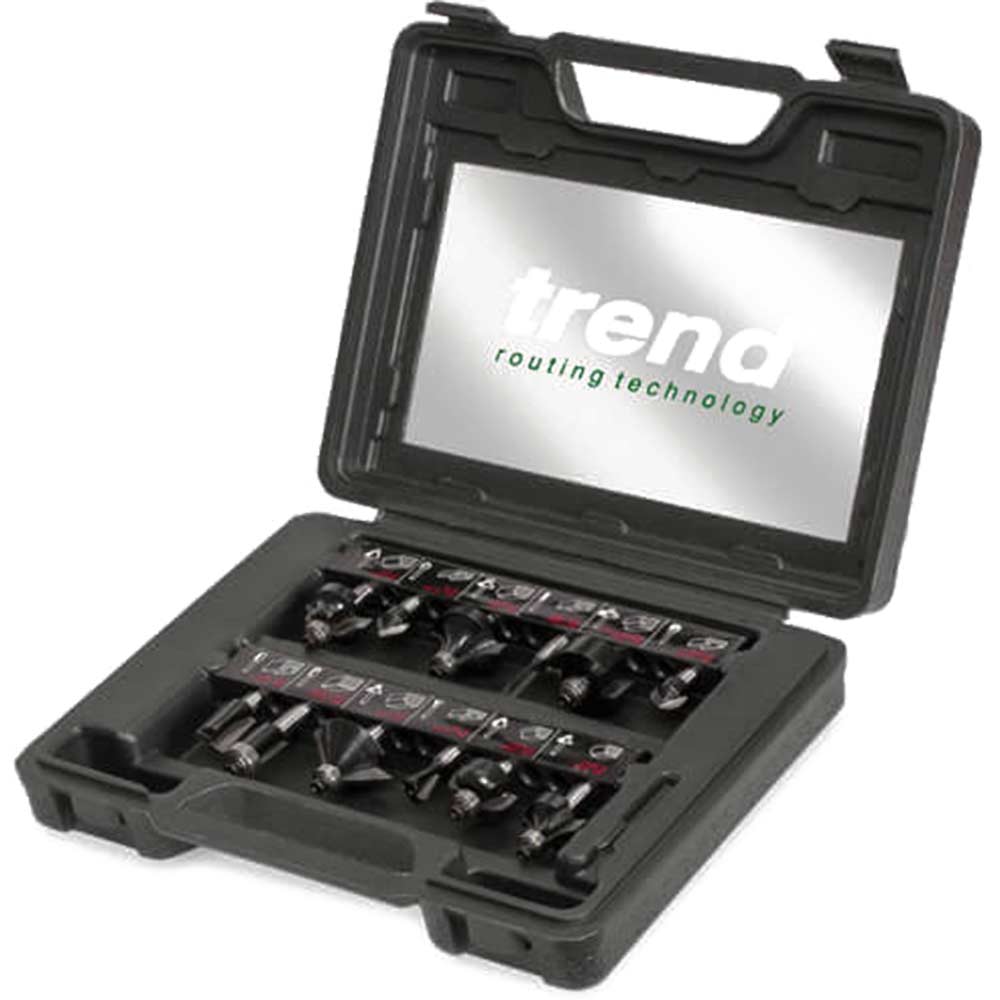 Photo of Trend 12 Piece 1/4 Shank Router Cutter Starter Set