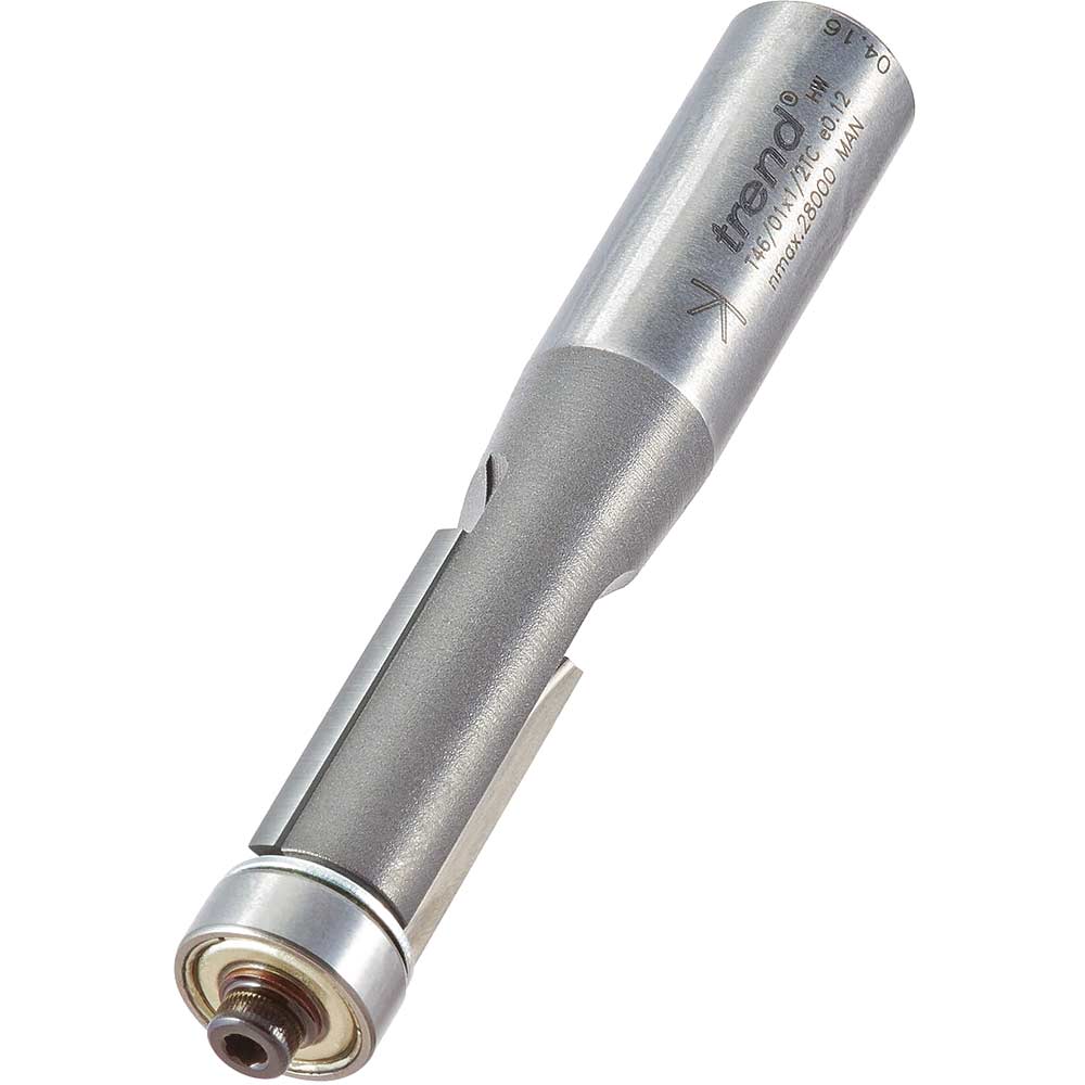 Photo of Trend Bearing Guided Trimmer Router Cutter 12.7mm 25.4mm 1/2