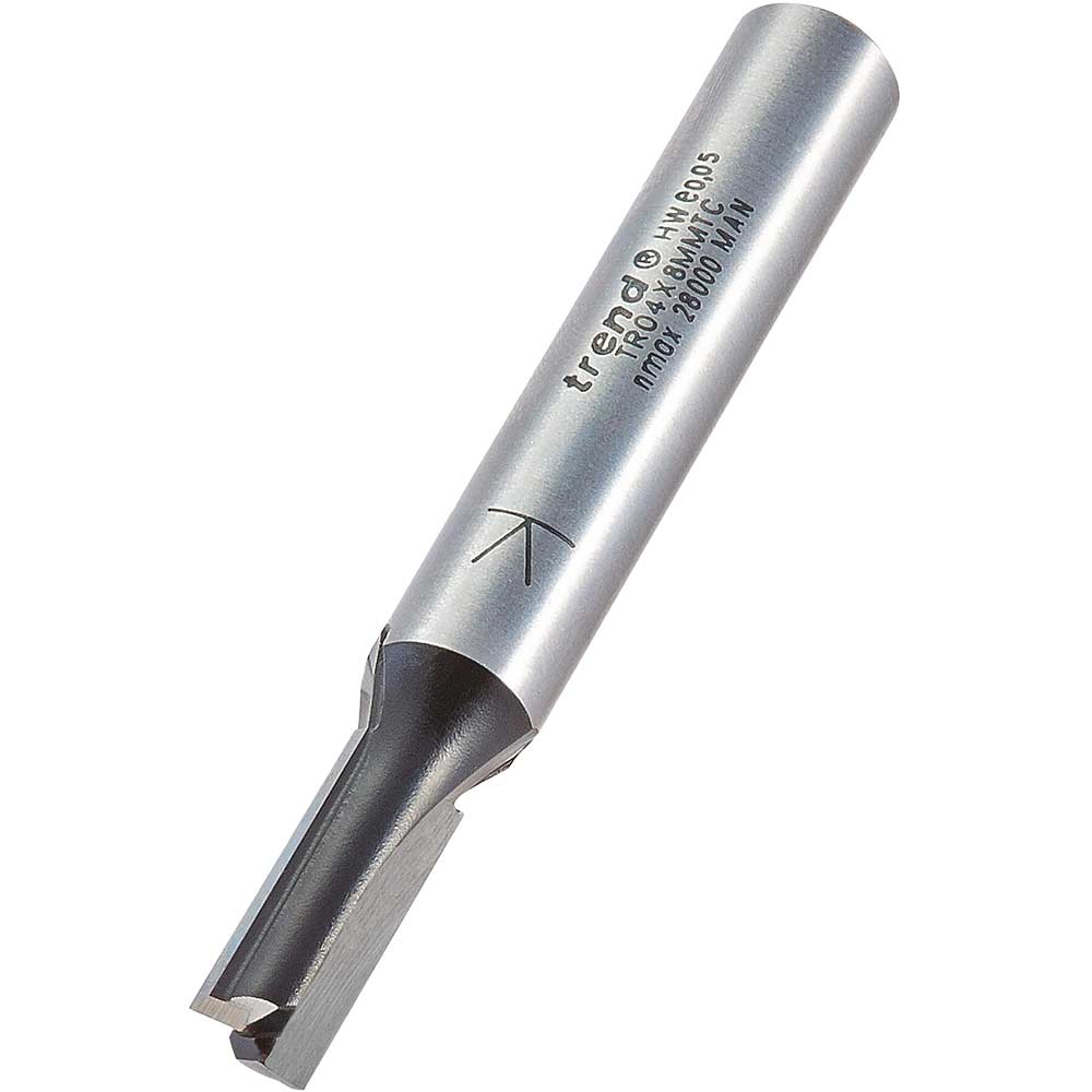Photo of Trend Two Flute Ptfe Coated Non Stick Router Cutter 6mm 16mm 8mm