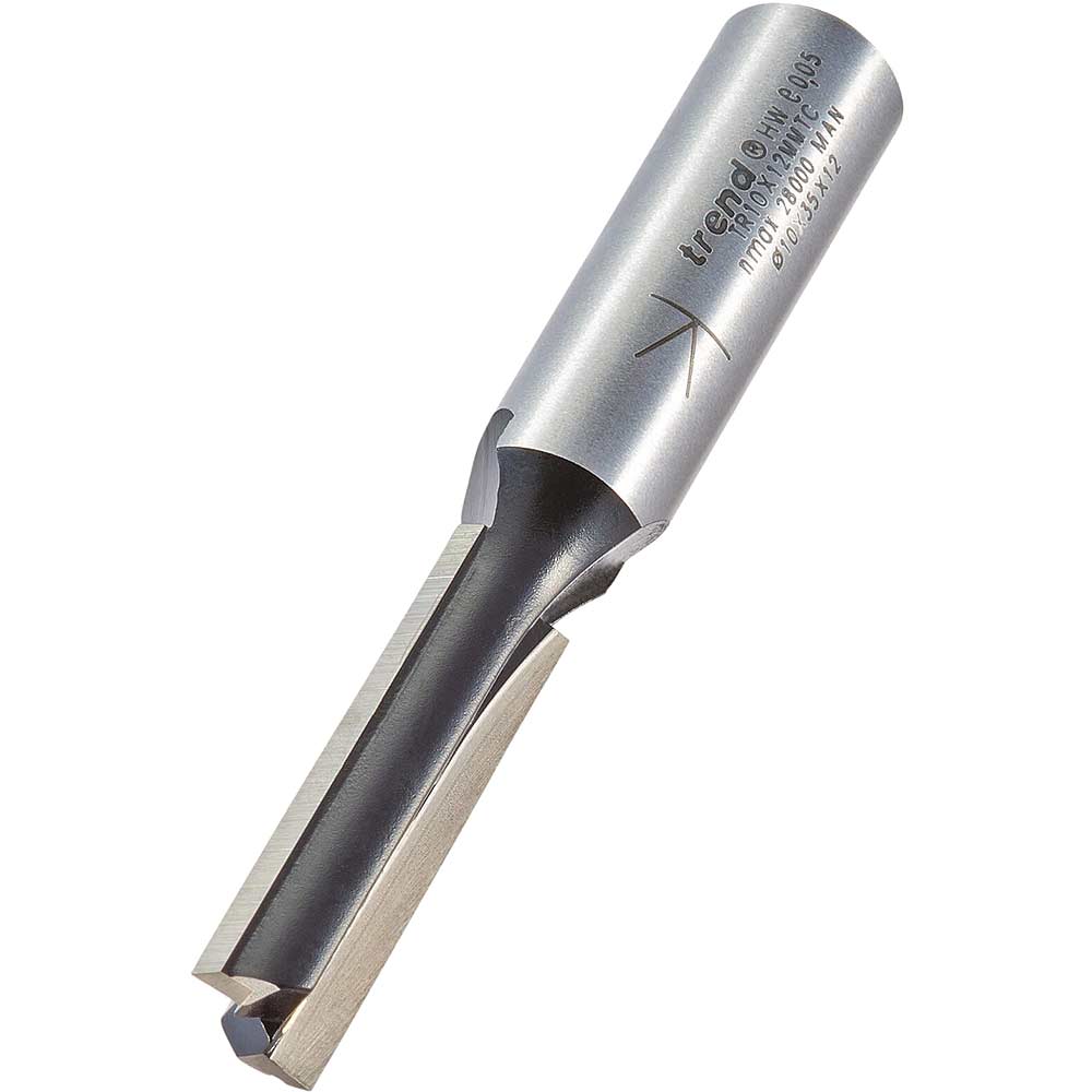 Photo of Trend Two Flute Ptfe Coated Non Stick Router Cutter 10mm 35mm 12mm
