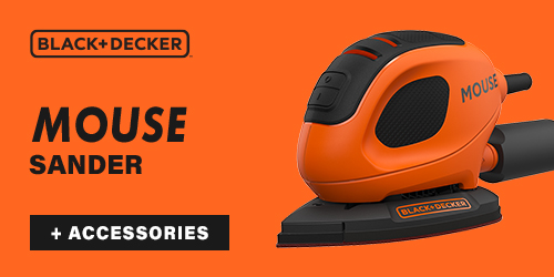 Black and Decker Mouse Sander with Accessories and Bag